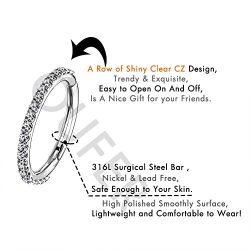 OUFER Helix Piercing Zirconia cubica cartilagine