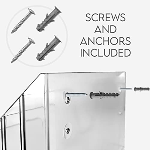 Acrimet Horizontal Triple File Folder Holder Organizer (Manila Folders Letter Size Included) (Clear Crystal Color) #TOP2