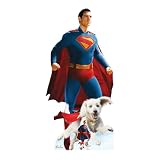 Star Cutouts SC4730 Superman David Corenswet Flying and Krypto Cardboard Cutouts Height 193cm
