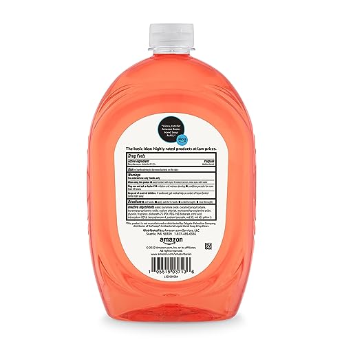 Amazon Basics Liquid Hand Soap Refill, Light Moisturizing, Triclosan-Free, Citrus, 50 Fl Oz (Pack of 2) (Previously Solimo) image 5