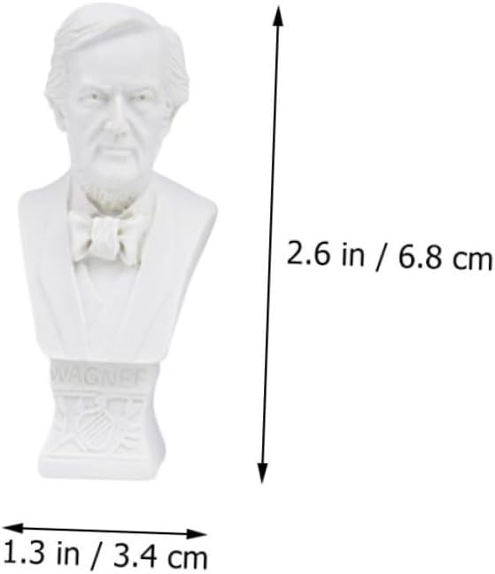 ULTECHNOVO 10pcs Mini Greek Resin Bust Statues Plaster Sculpture Head Models Home Decor DIY Ornament for Art Collectors