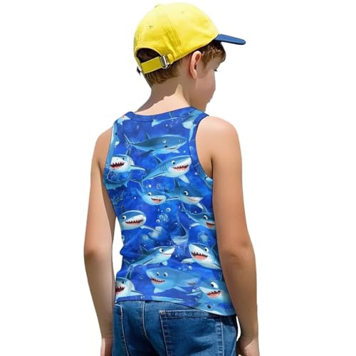 Kids Tank Tops for Boys Sleeveless Shirt 1-6 Years Old Summer Casual Athletic Vest Tees Cool Outdoor Tshirt3