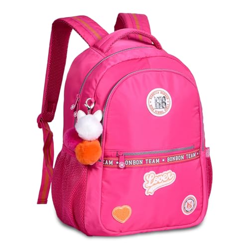 Mochila de Costas Escolar Rebecca Bonbon College 17,5'' RB24004 (Rosa)