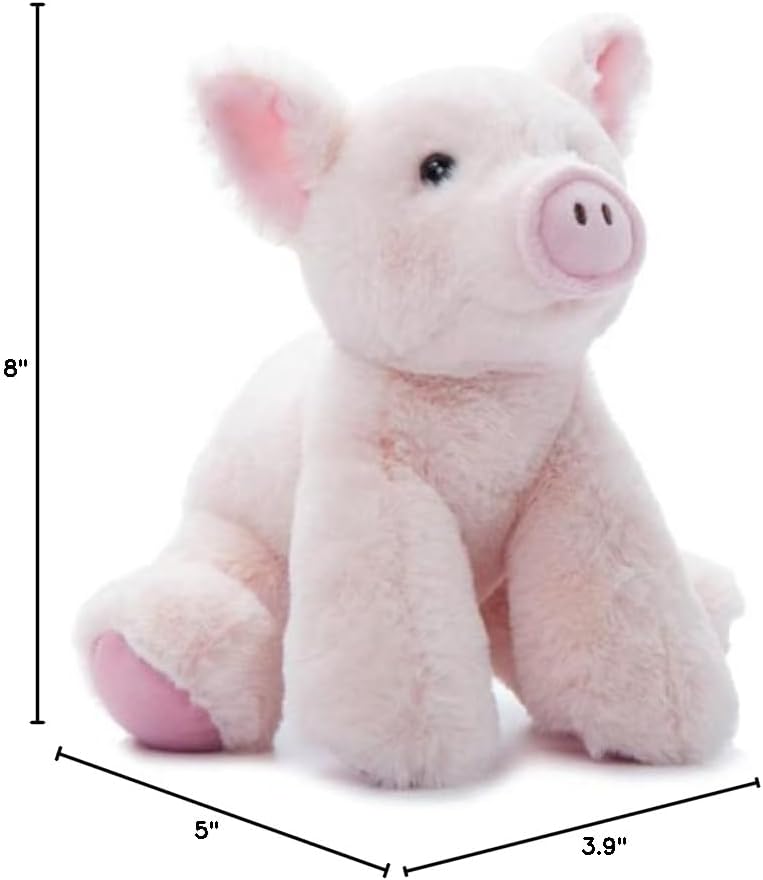The Petting Zoo Floppy Pig Stuffed Animal Plushie, Gifts for Kids, Wild Onez Wildlife Animals, Pig Plush Toy 9 inches - Image 8