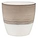 LAWNITATOR 55723 5.5 in. Diameter Expresso Cream Round Ceramic Indoor Planter