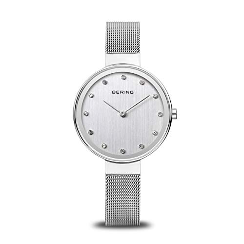 BERING Damen Uhr Quarz Movement - Classic Collection mit Edelstahl und Saphirglas 12034-000 - 3 ATM