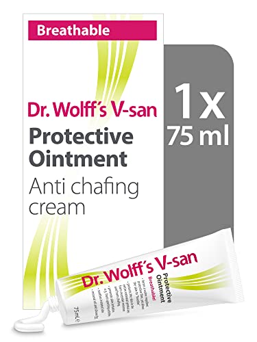 Dr. Wolffs V-san Protective Ointment 1x 75ml | Anti Chafing Cream for External Intimate Area | Helps and Aids Healing of Skin Irritaion Due to Chafing