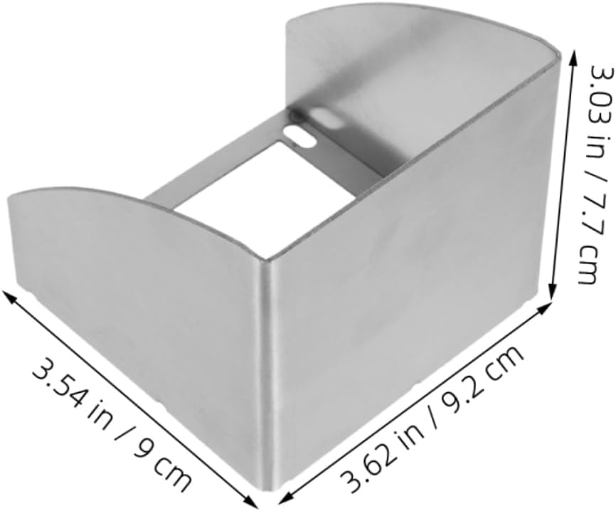 Angoily 2pc Stainless Steel Socket Protective Case Outlet Cover for Outdoor Childproof Electrical Enclosure