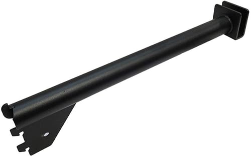 Miniatura 2 de DBM IMPORTS Soporte de estante Hangrail de 2 piezas de 12.0in, color negro mate