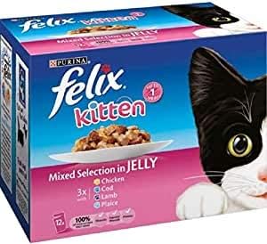 Felix Kitten Mixed Selection in Jelly 4 x 12 x 100g Pouches
