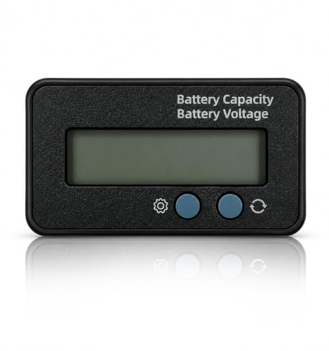 Image of Roboway Battery Indicator Display 12-84V Battery Capacity Voltage for Lead Acid Battery, Check Voltage and Charge Percentage of E-Rickshaw & E-Bikes, Green (Pack of 1)