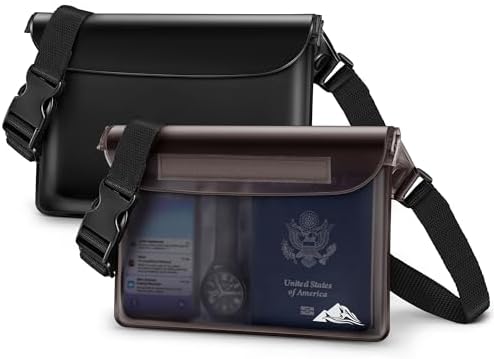 HEETA Waterproof Fanny Pack, Waterproof Pouch Dry Bag 2/3/4 Pack ...