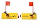Krazywolf Planer Board (P007),Includes Spring Flag System,Left&Right L10 xW3.5``,Pair,Yellow