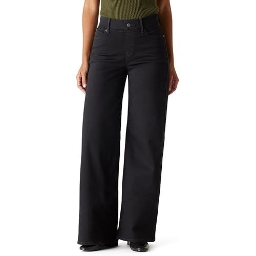 Levi Strauss Signature Gold Women's Totally Shaping Ultimate Pull-on Wide Leg Jeans (Available in Plus)