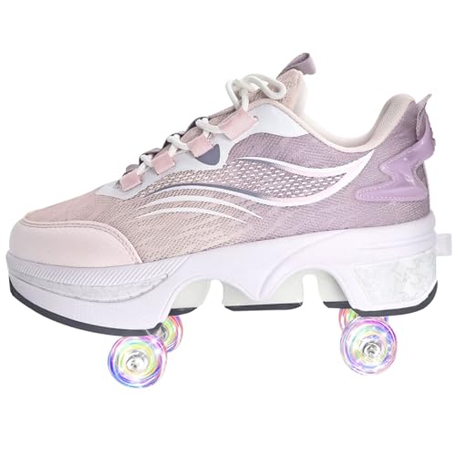 Baskets chaussures qui se transforment en roller pour enfants actifs