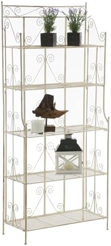 CLP Standregal Ciara I Outdoor Metallregal für Pflanzen im Landhausstil