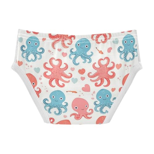 Wusikd Octopus Boys' Underwear Cotton Colorful Boys Briefs Soft Toddler Underwear 2T2