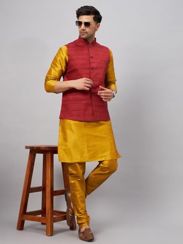 Image of VM Men's Jacket, Kurta and Pyjama Set