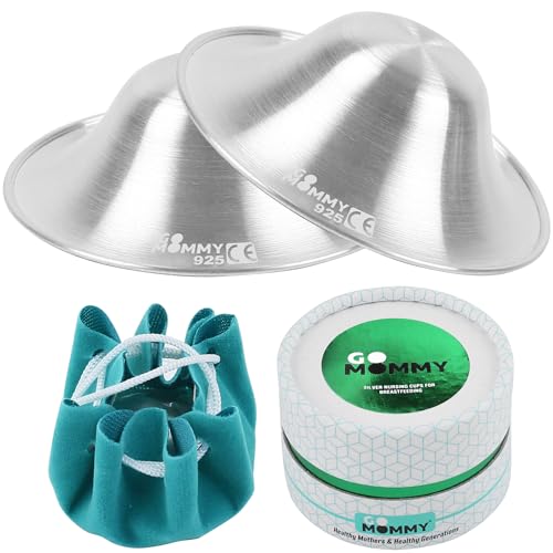 Image of The Original Silver Nursing Cups, Nipple Shields for Nursing Newborn, Nipple Protector for Breastfeeding, Nipple Covers Breastfeeding, No Need Nipple Cream, Newborn Essentials Must Haves