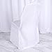 BalsaCircle 100 pcs White Polyester Banquet Chair Covers for Party Wedding Linens Decorations Dining Ceremony Reception Supplies