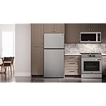 Kenmore 30 in. 18.2 cu. ft. Capacity Refrigerator/Freezer with Adjustable Glass Shelving, Humidity Control Crispers, Gallon Door Bins, ENERGY STAR Certified, Fingerprint Resistant Stainless Steel - Image 2