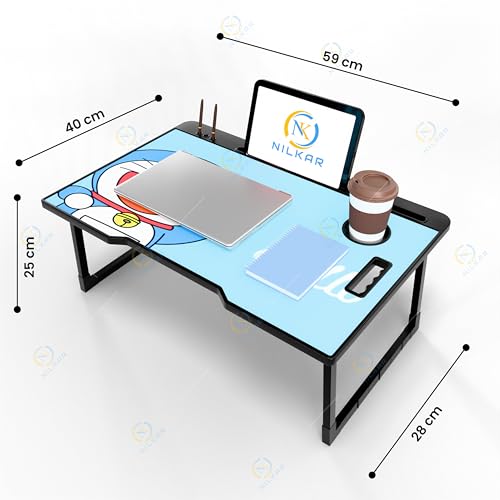 Image of Study Table Bed Table Premium Laptop Table /Foldable and Portable Wooden /Writing Desk for Office /Home /School (CTD DORMONA)