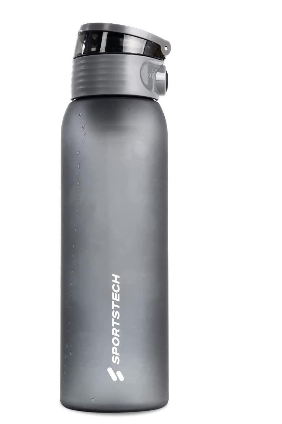 Borraccia sportiva Baseline® Plus da 750 ml con impugnatura e coperchio a scatto - Trasparente / Blu