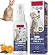 Katzenabwehrspray, 50ml Katzen Fernhaltespray für Innen, Kratzfestes Spray, Anti Kratz Spray für Katzen, Fernhaltemittel für Katzen, Beruhigungsmittel für Katzen, Kratzfestes für Pflanzen,Böden,Möbel