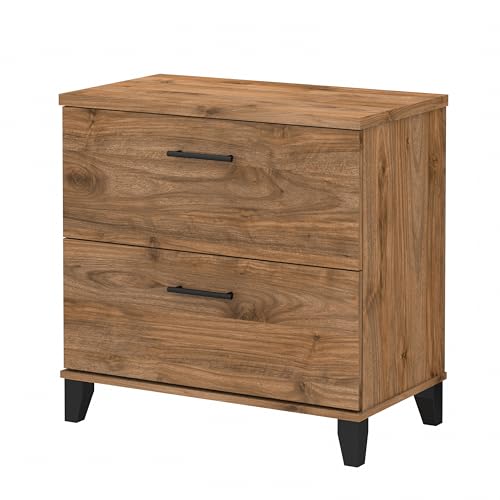 Bush Home 2 Drawer Lateral File Cabinet, Letter and Legal-Size Document Storage for Home or Professional Office, Somerset Collection, Fresh Walnut by Bush Home - Image 9