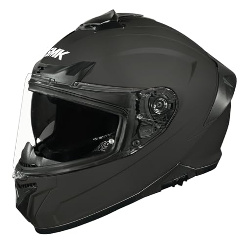 SMK Typhoon Solid ISI ECE & DOT Certified Full Face Dual Visor He...