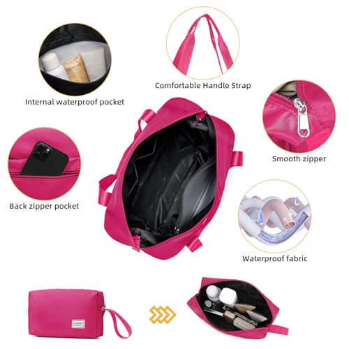 Image of LARVENDER Carry On Luggage 22x14x9 Airline Approved, Suitcases with Wheels | Hardside PP Carry On Suitcase, Luggage Sets 3 Piece for Women Men, TSA Lock, Beetroot Purple