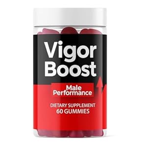 Vigor Boost Male Performance – Energy & Vitality Supplement for Men – Natural Gummies – Supports Stamina, Strength & Wellness – 60 Gummies – UK Regulated Food Supplement