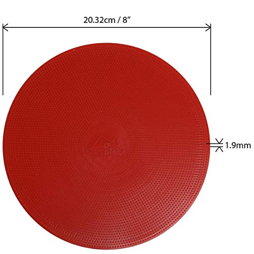 CampTeck U6934 - Conos Entrenamiento Planos de Flexibles, Conos Planos (Paquete de 10) con Bolsa de Malla Negra - Colores Discos: Naranja, Azul, Rojo, Blanco, Amarillo - imagen 2