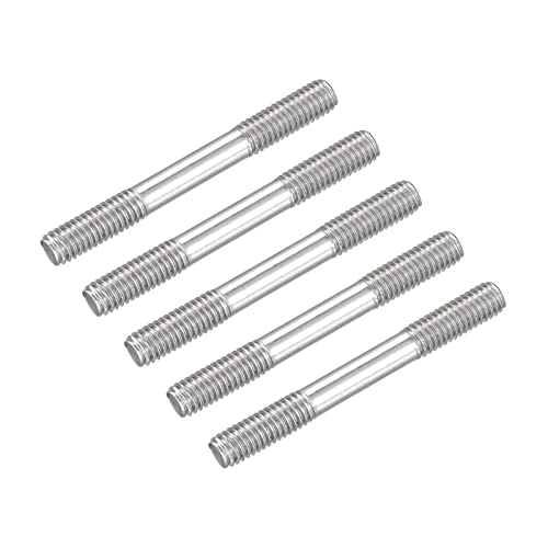 Vis à double extrémité M6 50mm en acier inoxydable 304 pour réparation domestique Lot de 5