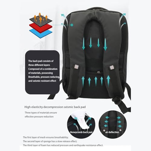 Sac à dos programmable à DEL 35 L avec compartiment double et batterie 10000mAh
