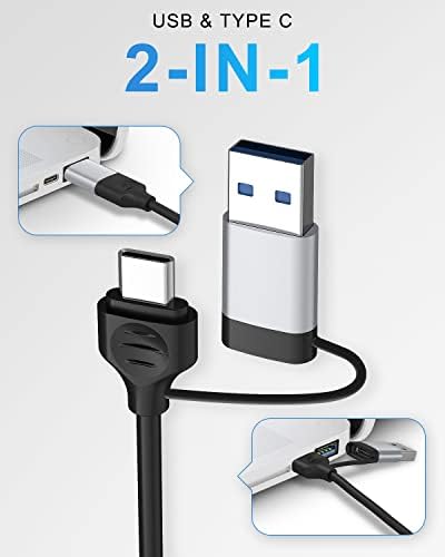 Hub USB C, ZESKRIS 5 portów, ultracienki koncentrator danych typu C z 1 USB 3.0, 2 USB 2.0, TF/SD/MicroSD przenośny rozdzielacz USB do Macbooka Pro/Air, laptopa, PS5/PS4 i innych urządzeń typu C