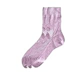 Glitter shine fashion socks, Novelty Women's Fashion Luxury Shine Socks,Elegant Luxury Shiny Metallics Foil Socks(Purple)