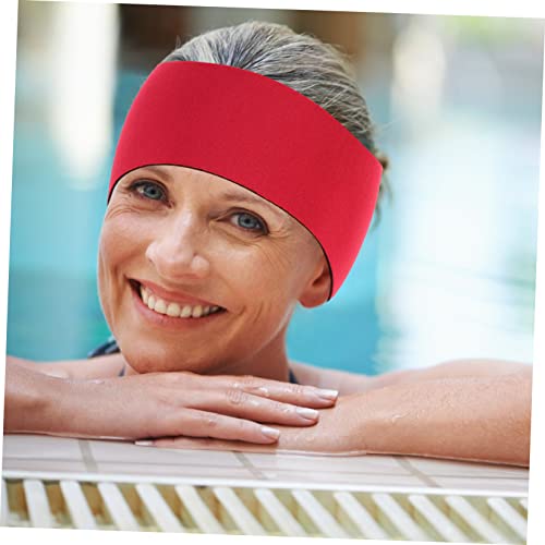 Mikinona 4Pcs Waterproof Swim Headbands for Women and Boys and Girls Adjustable Ear Covers for Shower and Swimming Hair Headband for Water Sports3