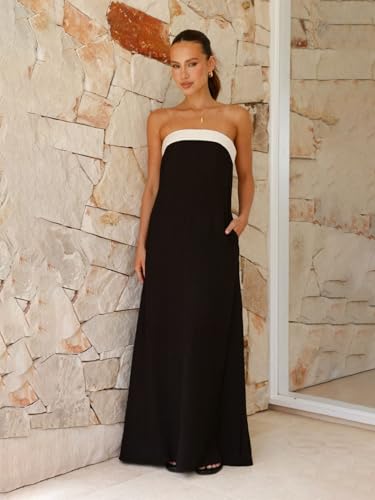 Image of Rare Women Black Colour Maxi Solid Dress