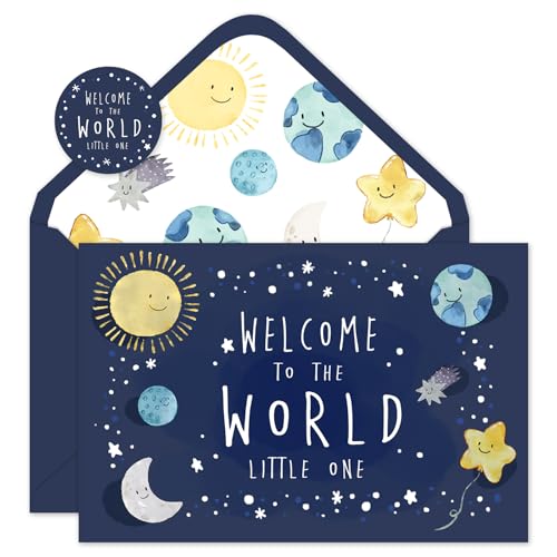 Cartes de vœux vierges avec autocollants et enveloppes pour anniversaire