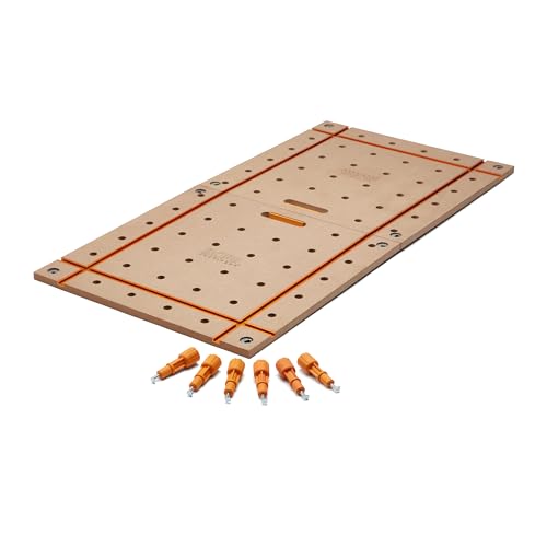 Bora Centipede Table Top 2x4 Folding Workbench Top with T-Tracks and Dog Holes for Accessories - Portable Work Table Tops for Bora Tools Centipede Stand - CK24T by BORA - Used condition - US$205.13