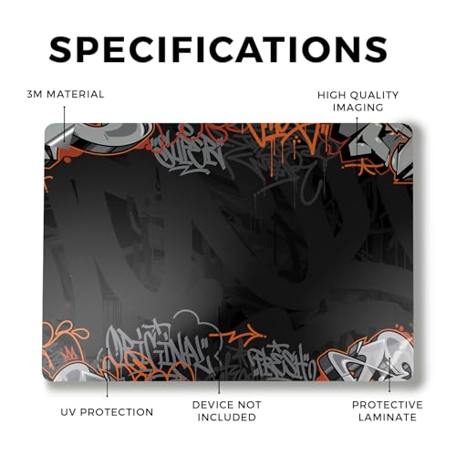 Image of Laptop Skin Compatible with Alienware M18 R2 (2024) - Orange Tag - Premium 3M Vinyl Protective Wrap Decal Cover - Easy to Apply | Crafted in The USA by MightySkins