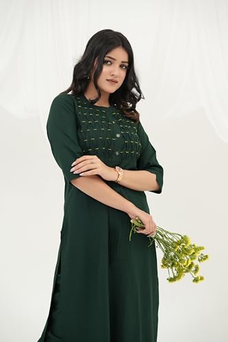 Image of Emerald Weave Kurta Set