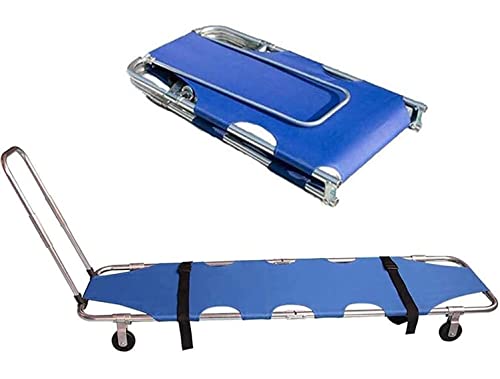 Civière de secours pliable plate et légère à 4 roues