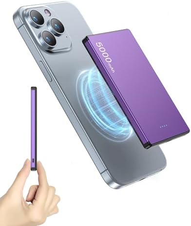 Magnetic Portable Charger, 10000mAh for Magsafe Battery Pack, 20W Fast Charging Power Bank, Travel Essential of Wireless Charger Compatible with iPhone 17/16/15/14/13/12 Pro/Max/Air/Plus Series