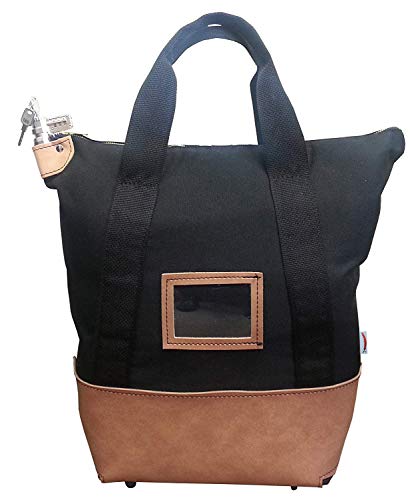 Cardinal bag supplies Locking Courier Bag 1000 Denier Nylon Combination Lock (Black)