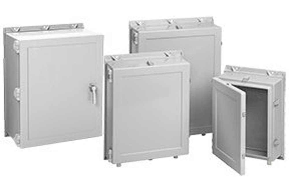 Hoffman A24H2008GQRLP WallMount NEMA 4X Enclosure, Fiberglass, 24.25