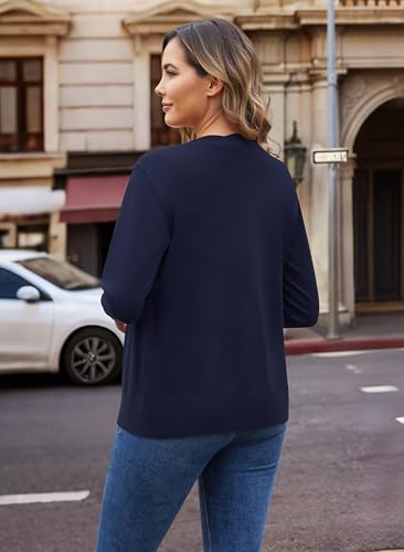 VIISHOW Long Sleeve Cardigan Sweaters for Women Trendy Lightweight Cardigans V Neck Button Up Knit Casual Shrugs3