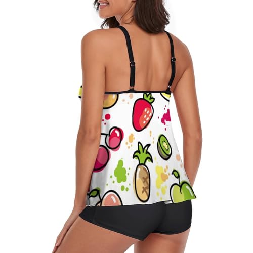 Tankini robe de plage dissimulant le ventre avec shorty de bain confortable