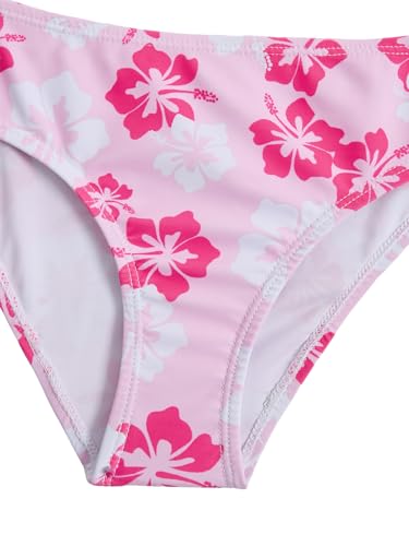 Image of COZYEASE Girls' 2 Piece Ditsy Floral Print Knot Front Ruched Triangle Bikini Swimsuit